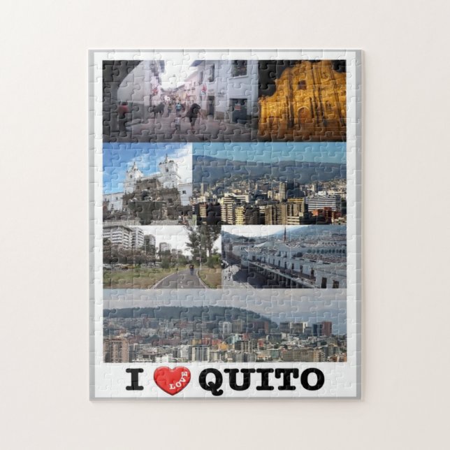 Ecuador - Quito - I Love - Jigsaw Puzzle (Vertical)