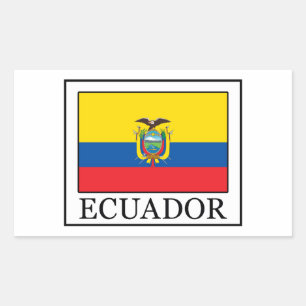 Ecuador Rectangular Sticker