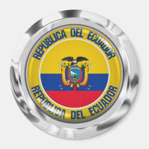 Ecuador Round Emblem Magnet