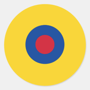 Ecuador roundel country flag symbol army military classic round sticker