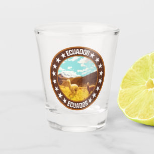 Ecuador shot glass