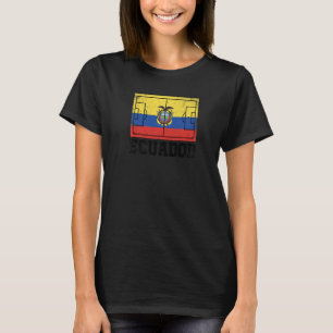 Ecuador Soccer Field Country Flag Ecuadorian Pride T-Shirt