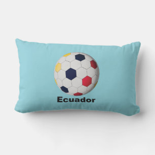 Ecuador Soccer Lumbar Cushion