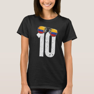 Ecuador Soccer Player Number 10 Ecuadorian Flag T-Shirt