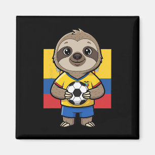 Ecuador Soccer Sloth Footll Fan Animal Ll Sport Magnet