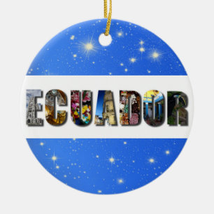 Ecuador South America Travel Photos Christmas Ceramic Ornament