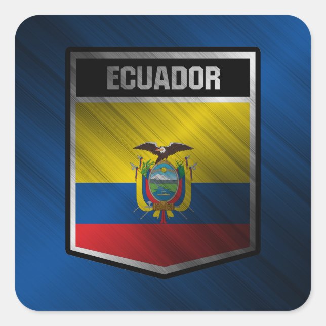 Ecuador Square Sticker (Front)