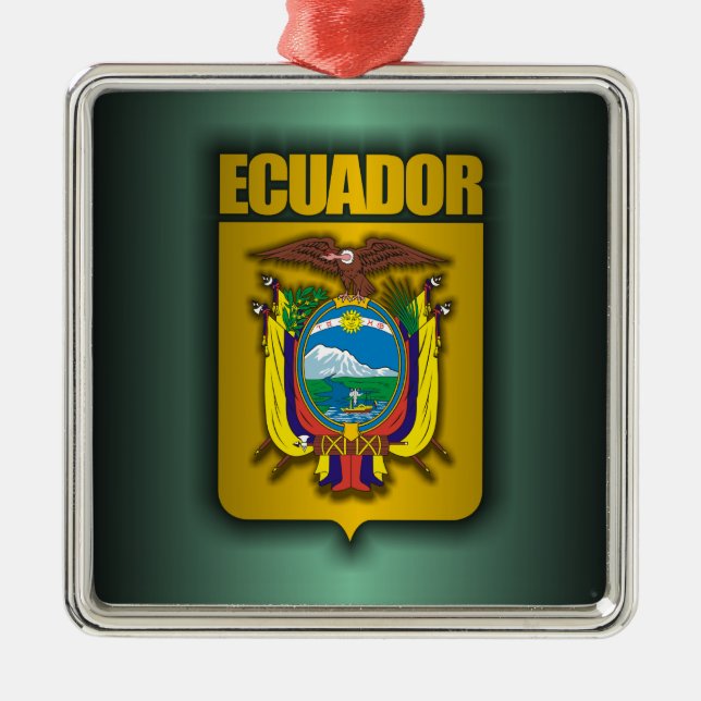 "Ecuador Steel" Metal Tree Decoration (Front)