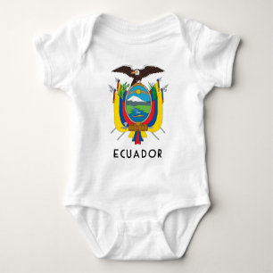 Ecuador - symbol/coat of arms/flag/colours/emblem baby bodysuit