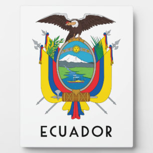 Ecuador - symbol/coat of arms/flag/colours/emblem plaque
