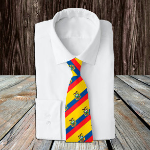 Ecuador Ties, fashion Ecuador Flag, business Tie