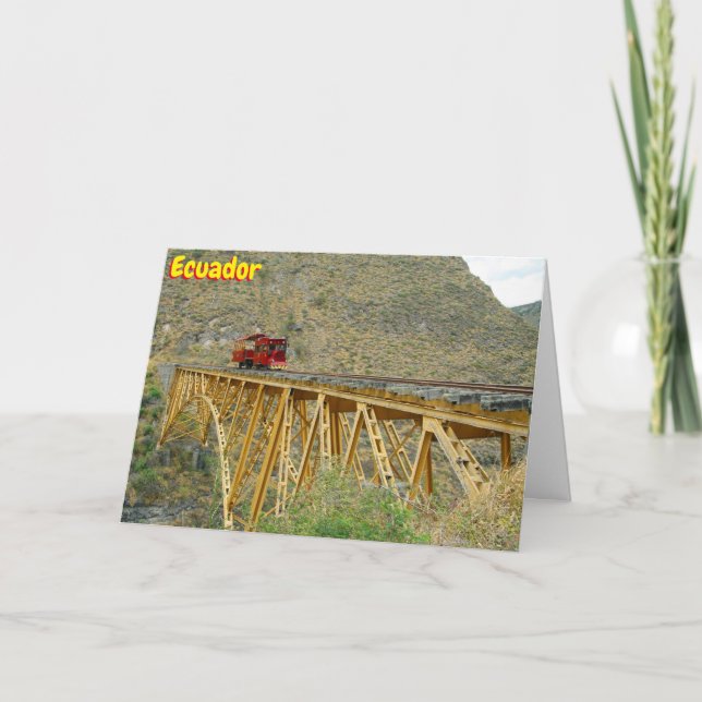 Ecuador train card (Front)