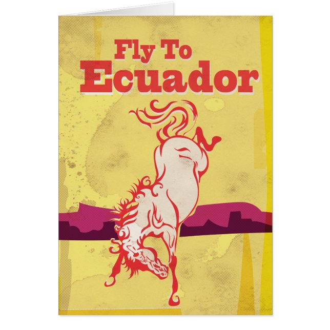 Ecuador Vintage Travel Poster (Front)