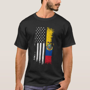 Ecuadorian American Flag Pride Ecuador Usa T-Shirt