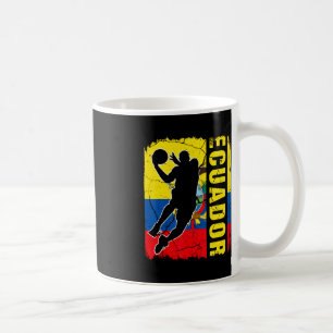 Ecuadorian Basketball Player Ecuador Flag Basketba Coffee Mug