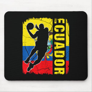 Ecuadorian Basketball Player Ecuador Flag Basketba Mouse Pad