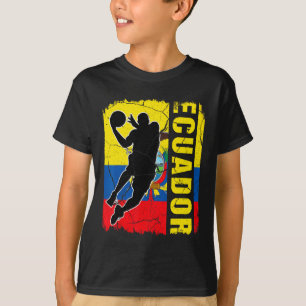 Ecuadorian Basketball Player Ecuador Flag Basketba T-Shirt