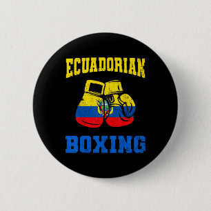 Ecuadorian Boxing Gloves Ecuador Pride Boxing Mens 6 Cm Round Badge