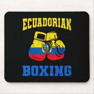 Ecuadorian Boxing Gloves Ecuador Pride Boxing Mens Mouse Pad