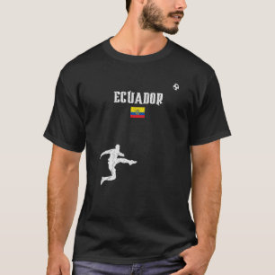 Ecuadorian Flag and Ecuador Football   T-Shirt