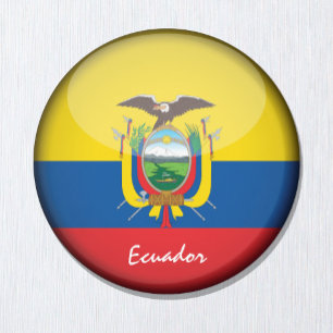 Ecuadorian flag & Ecuador - travel/sports fans Magnet