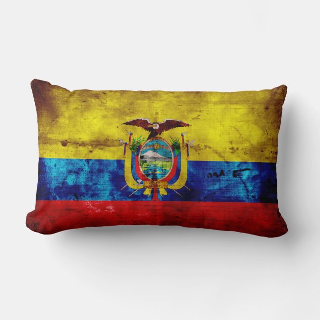 Ecuadorian Flag Lumbar Cushion (Front)