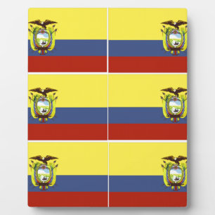 ecuadorian flag plaque