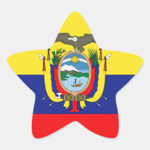 Ecuadorian Flag Star Sticker