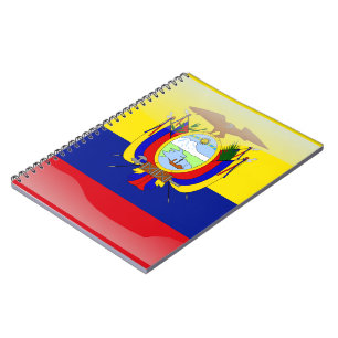 Ecuadorian glossy flag notebook