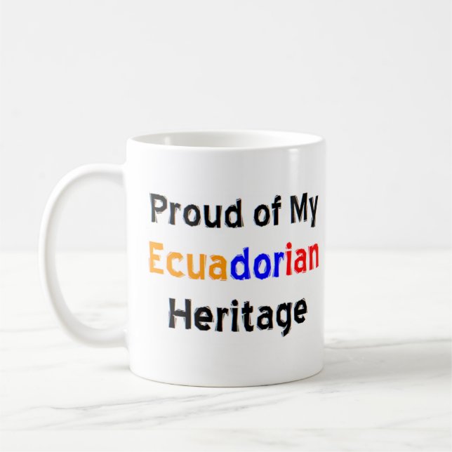 ecuadorian heritage coffee mug (Left)