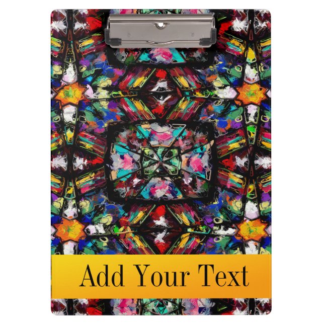 Ecuadorian Stained Glass  Clipboard (Front)