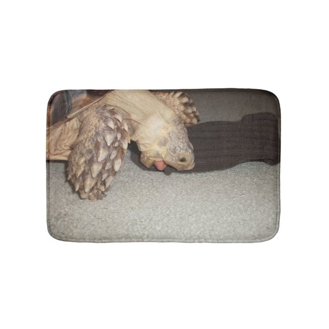 Ed and the Sock, Sulcata Tortoise Bath Mat (Front)