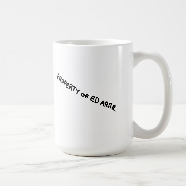 Ed Arrr's pirate giraffe mug. Coffee Mug (Right)