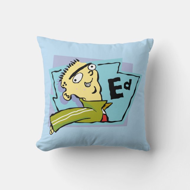 Ed Character Graphic Cushion (Front)