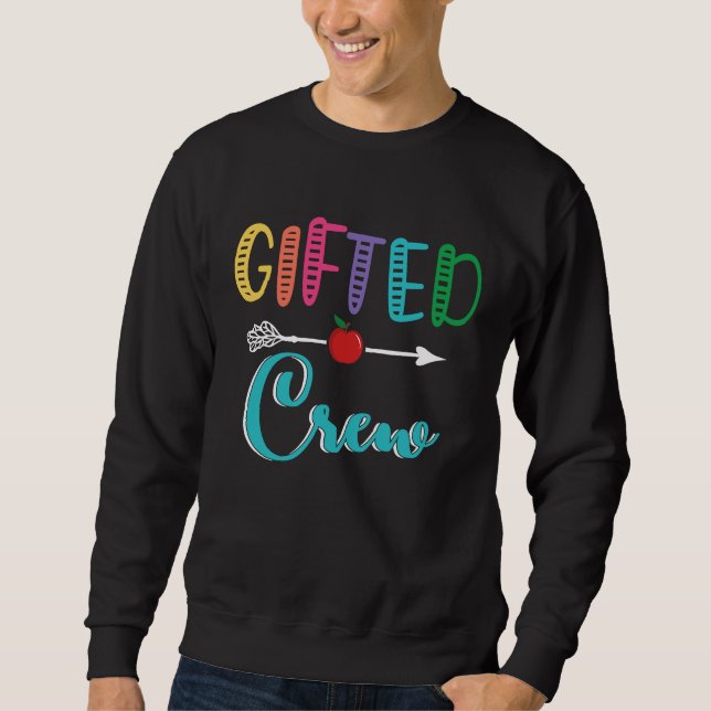 ed Crew First Day Back To School T For Teacher Sweatshirt (Front)