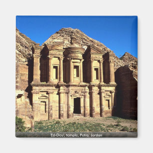 'Ed-Deu', temple, Petra, Jordan Magnet