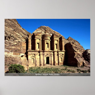 'Ed-Deu', temple, Petra, Jordan Poster