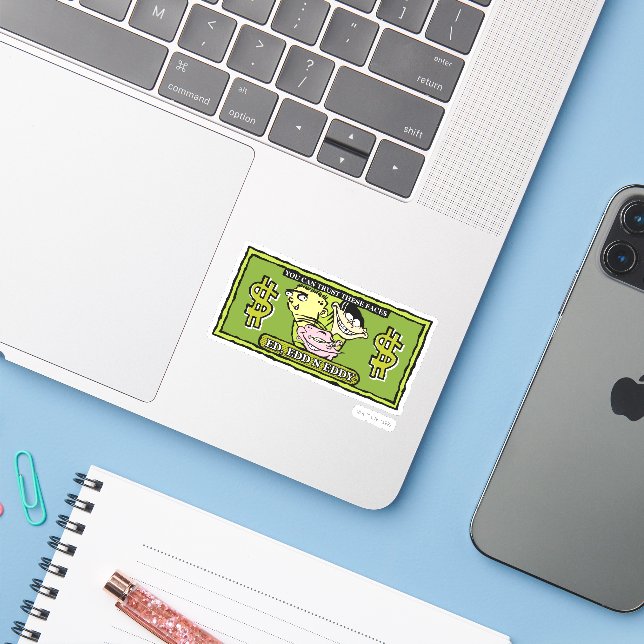 Ed, Edd, n Eddy Dollar Bill (Laptop w/ iPhone)