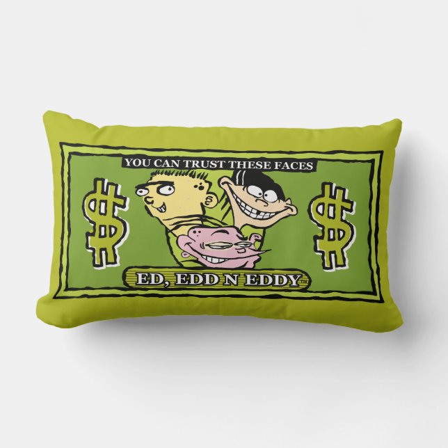 Ed, Edd, n Eddy Dollar Bill Lumbar Cushion (Front)