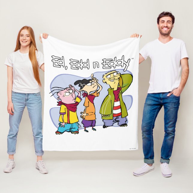 Ed, Edd, n Eddy Hand Signs Fleece Blanket (In Situ)