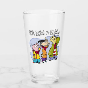 Ed, Edd, n Eddy Hand Signs Glass