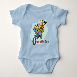 Ed, Edd, n Eddy on a Bike Baby Bodysuit
