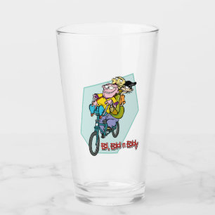 Ed, Edd, n Eddy on a Bike Glass