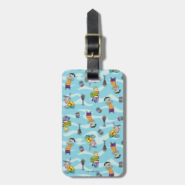 Ed, Edd, n Eddy Pattern Luggage Tag (Front Vertical)