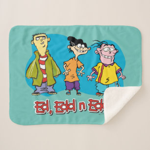 Ed, Edd, n Eddy Smiling Sherpa Blanket