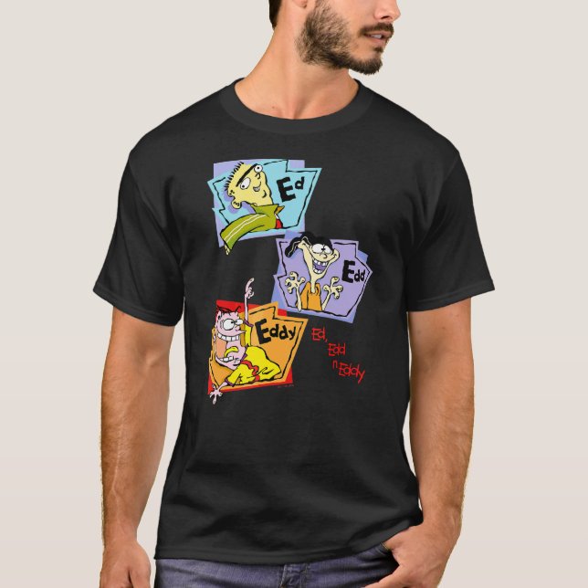 Ed Edd N Eddy Stacked Group Panels Alternate T-Shirt (Front)