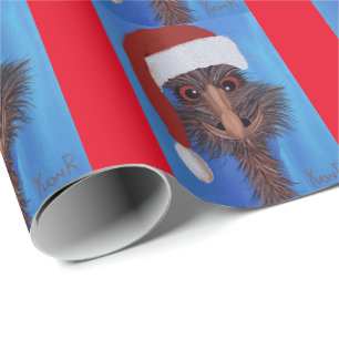 ED Emu Christmas Wrapping Paper