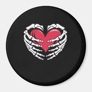 Ed Heart In Skeletal Hands Classic Magnet