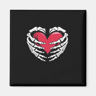 Ed Heart In Skeletal Hands Classic Magnet