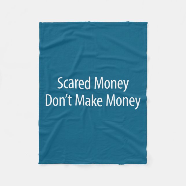 Ed Money Don't Make Money -  Fleece Blanket (Front)
